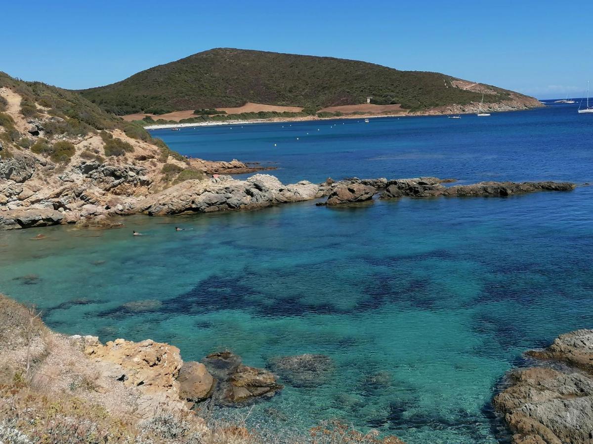 Coin De Paradis Vue Dominante Sur Mer, Montagne Et Tour Genoise Avec Jacuzzi Pino Exteriér fotografie