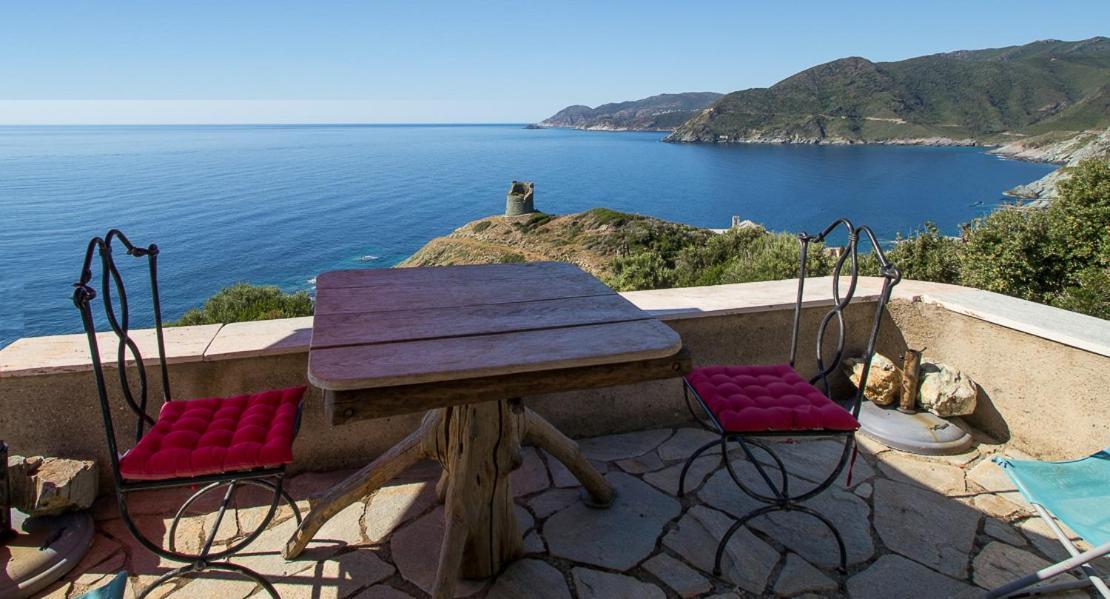 Coin De Paradis Vue Dominante Sur Mer, Montagne Et Tour Genoise Avec Jacuzzi Pino Exteriér fotografie
