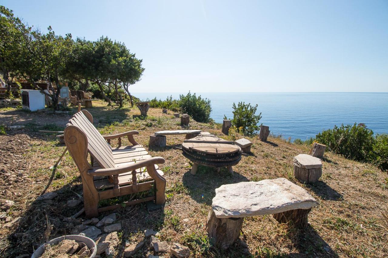 Coin De Paradis Vue Dominante Sur Mer, Montagne Et Tour Genoise Avec Jacuzzi Pino Exteriér fotografie